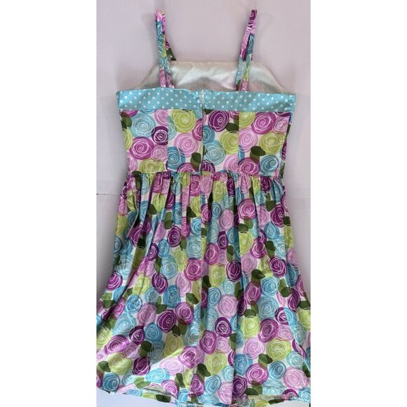 Bonnie Jean Dresses Set Of 2 Girls size 16 Floral Summer Flowers Pink Purple Blu - Picture 6 of 16